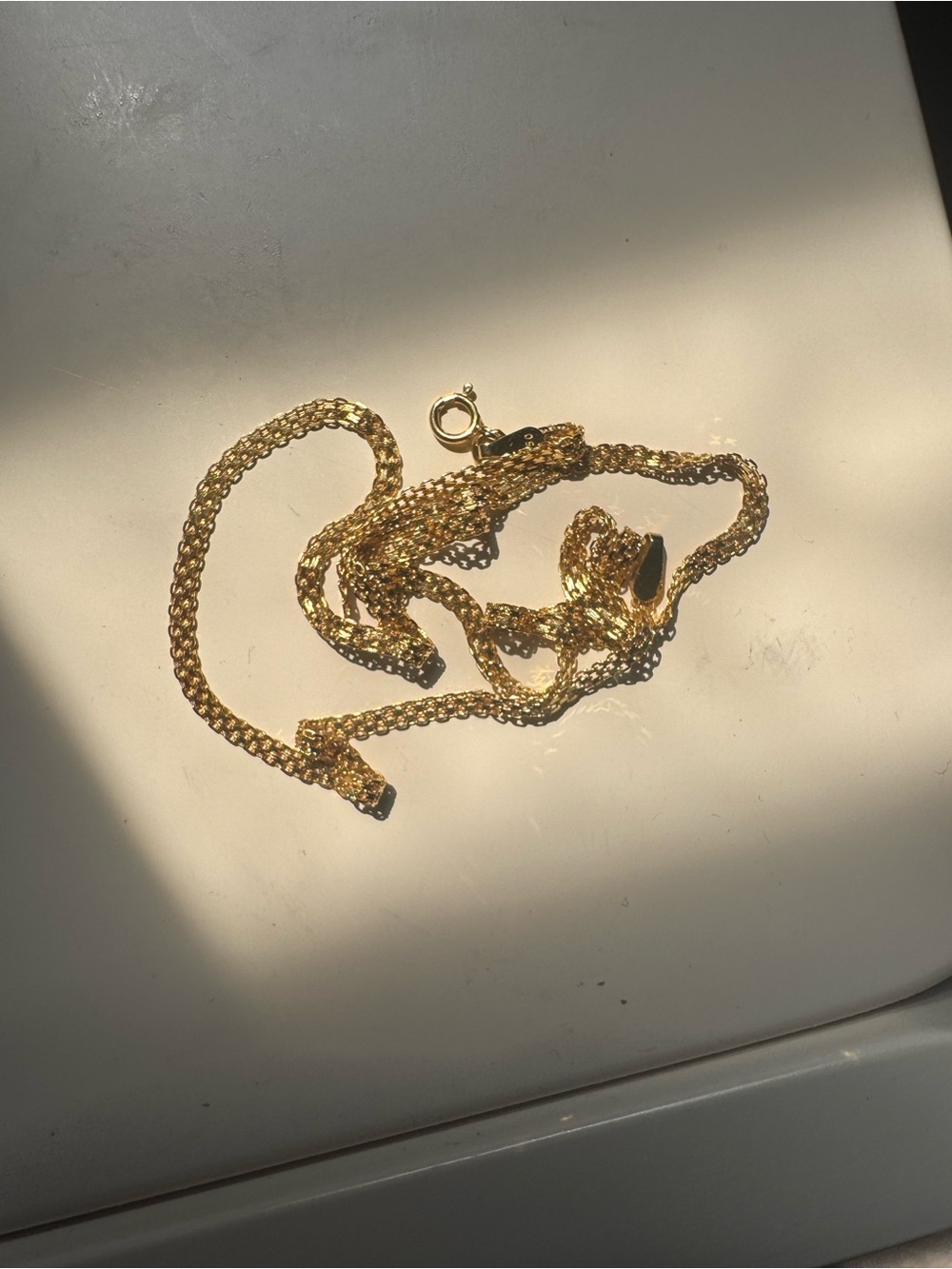 18k solid Gold necklace, 18inches